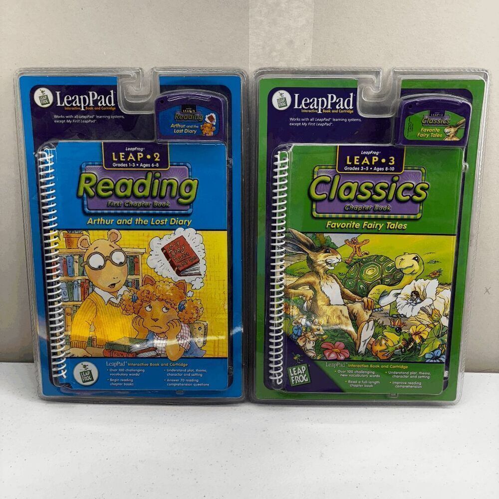 LeapPad Reading Arthur and the Lost Diary‎ & Favorite Fairy Tales New Sealed!